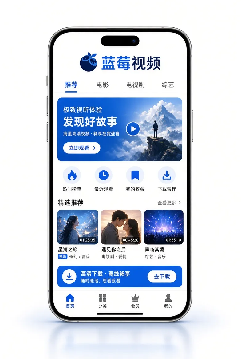 蓝莓视频APP移动服务介绍